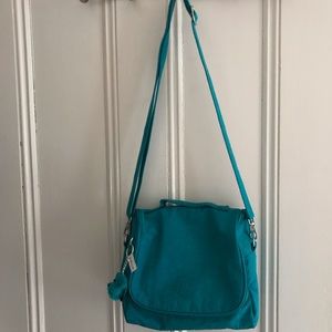 Kipling turquoise insulated lunch bag tote